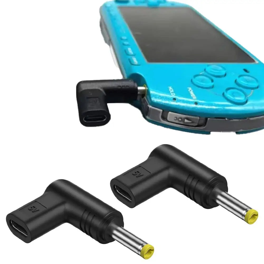 USB-C to DC Charging Adapter for PSP 1000/2000/3000 - 5V Type-C Power Converter for Mini USB Consoles