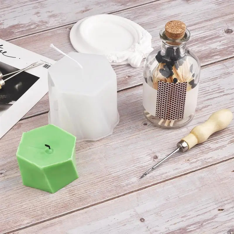 Round Hole Cone Punch Tool – DIY Silicone Mold Making, Hand Drill Equipment & Candle Wick Punching Needle Gadget