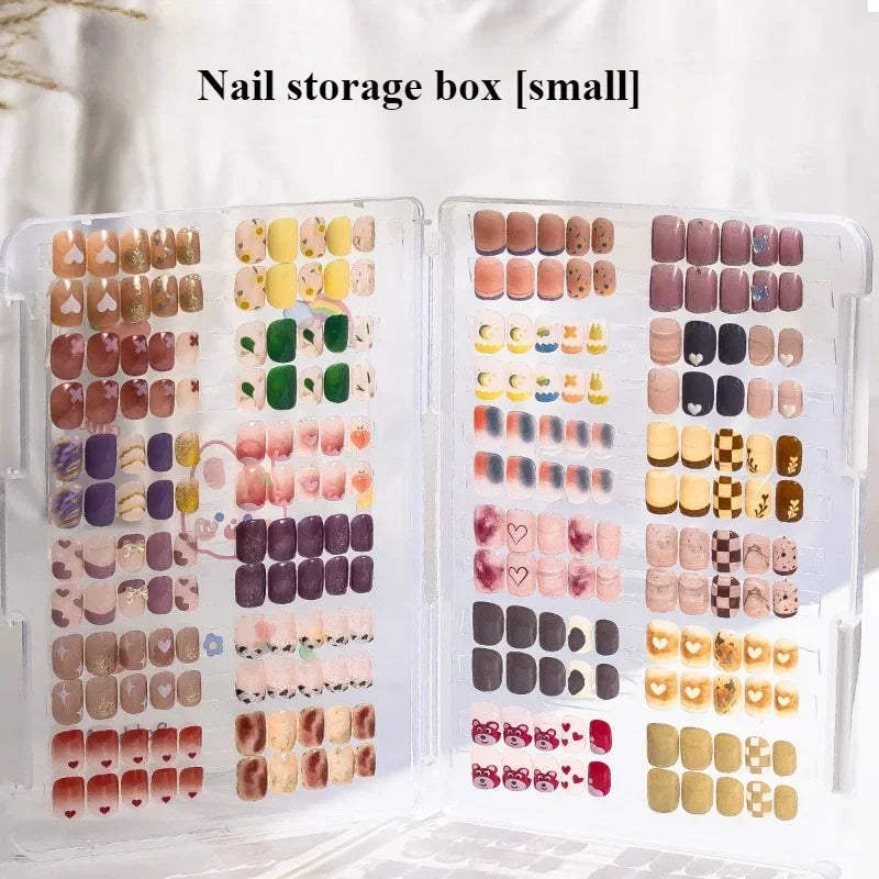 Transparent Nail Display Storage Book - Dustproof Nail Art Plate Organizer & Color Card Holder for Manicure Supplies