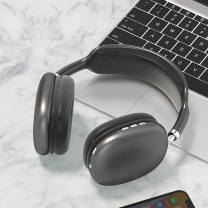 P9 Wireless Bluetooth Headphones with Mic - Noise Cancelling Headsets, Stereo Sound Earphones for Sports Gaming, Supports TF