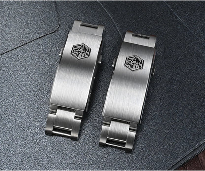 San Martin Fly Adjustable Clasp — 16mm Watch Bracelet Buckle Folding Clasp (Non-Universal)