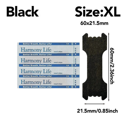 10-200PCS Black Nose Strips — Anti-Snoring Nose Patch for Better Sleep and Easier Breathing