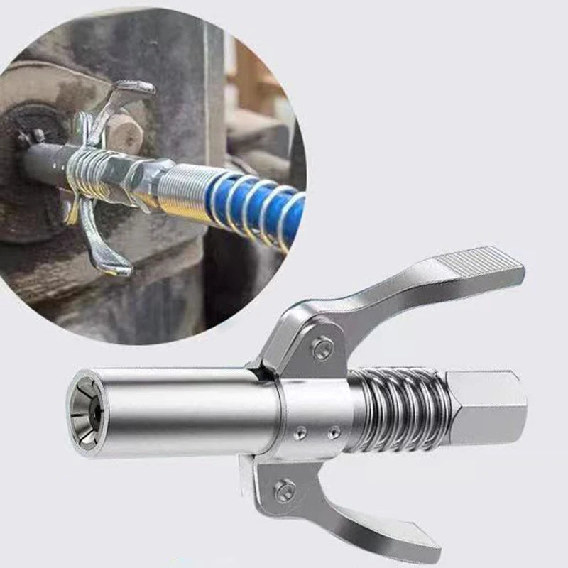 10000 PSI Grease Gun Coupler: Quick Release NPT1/8 Oil Pump Tip Tool - High-Pressure Grease Nozzle for Car Repair