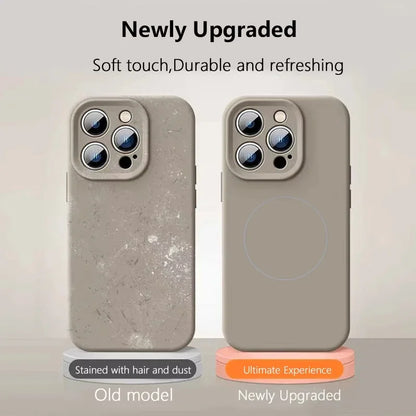 Original Liquid Soft Silicone Magsafe Case — Magnetic Wireless Charging Cover for iPhone 11–16 Pro Max