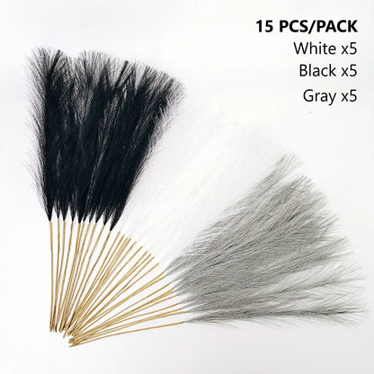 55cm Artificial Pampas Grass – Bohemian Reed for DIY Floral Arrangements, Wedding, Home & Christmas Decoration