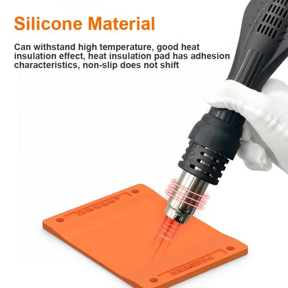 AMAOE PD-C Universal Planting Tin Pad Set – High-Temperature Resistant Insulation Silicone Mat for Mobile Phone Repair
