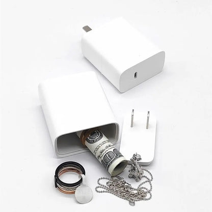 Fake Charger Diversion Safe - Hidden Storage Compartment for Discreet Home Organization