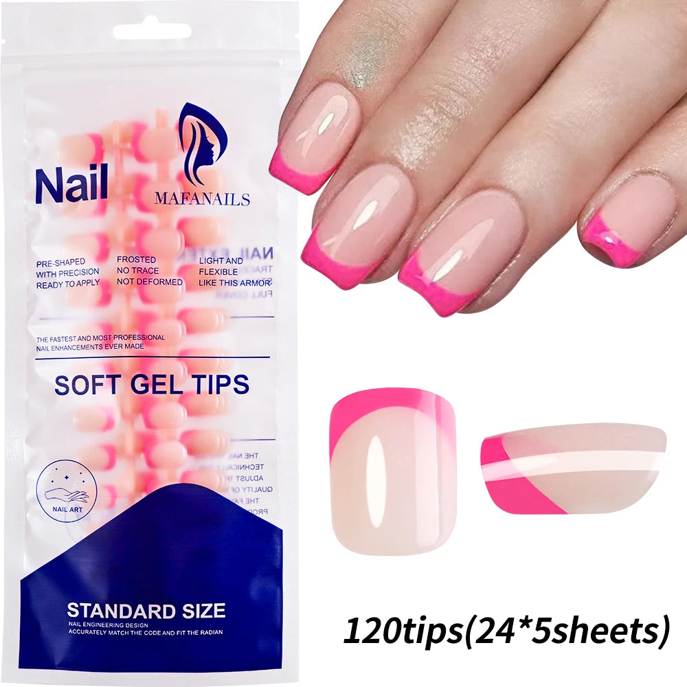 576PCS Colorful Press-On Fake Nails Set – Black & Red Oval/Square Short Full Cover Nail Tips for Salon-Style Nail Art