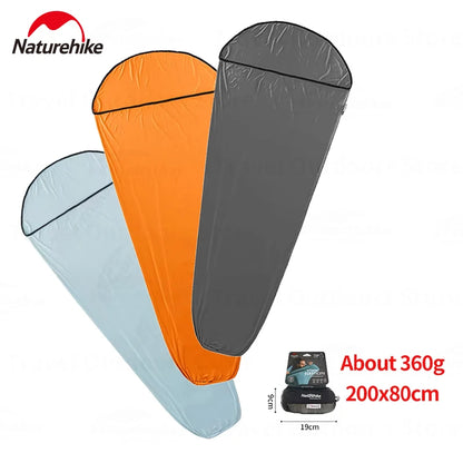 Naturehike Sleeping Bag Liner - Ultralight High-Elastic Travel Sheet for Camping & Hiking