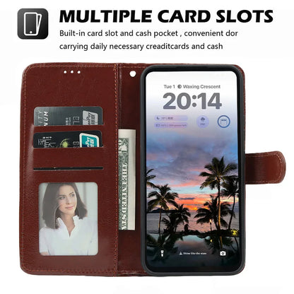 Samsung Galaxy A17–A07–A06–A05–A05S–A04E–A04–A04S–A16–A15–A25–A35–A55–A54–A34–A24–A02 Case - Flip Leather Wallet Cover with Card Slot