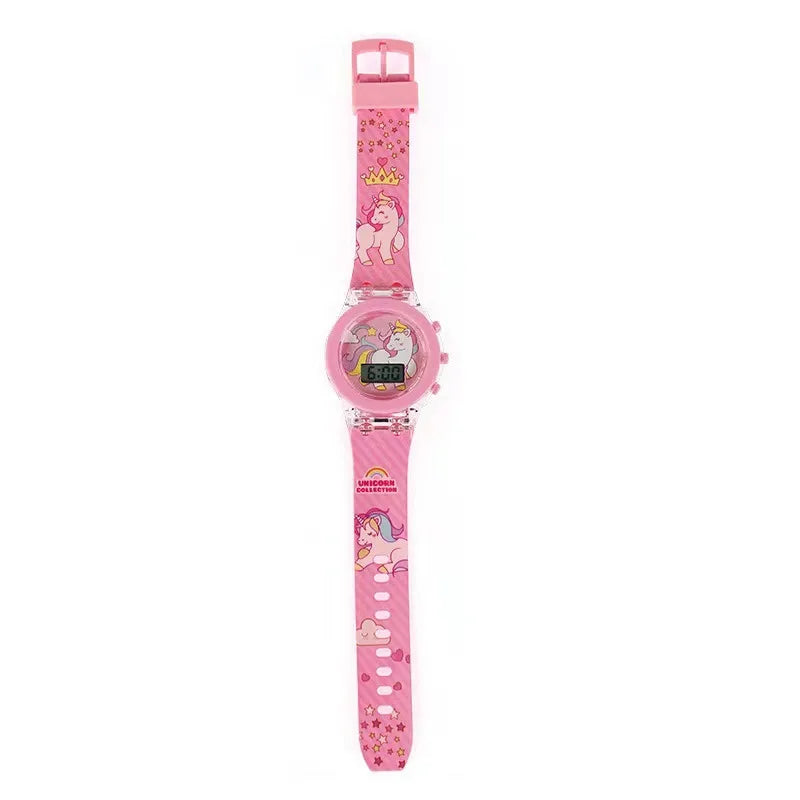 Flash Light Spiderman Kids Watch – Cartoon Hello Kitty & Mickey Design for Boys & Girls, Student Gift with Free Shipping
