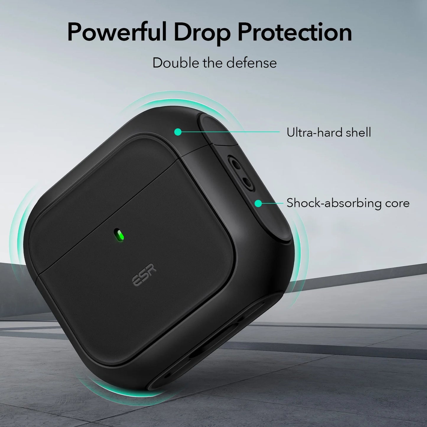 ESR MagSafe Case for AirPods 4th Gen (2024) – Drop Protection Cover with HaloLock for AirPods Pro 1st/2nd Gen (2023/2022)