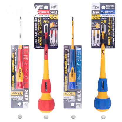 ANEX Insulated Screwdriver - Strong Magnetic Professional Electrician Tool