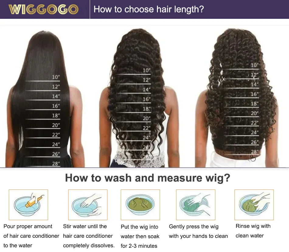 Wiggogo Orange Ginger Lace Front Wig – 30 Inch Curly Deep Wave Human Hair, 13x4/13x6 HD Lace Frontal Wig