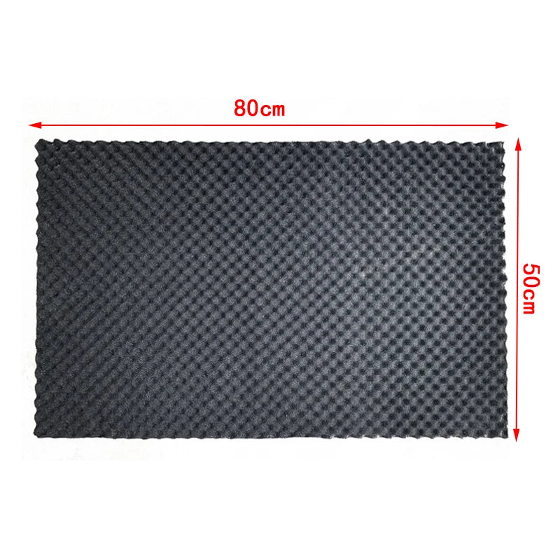 80×50cm Car Soundproofing Mat - Acoustic Foam Heat-Resistant Insulation for Auto Studios