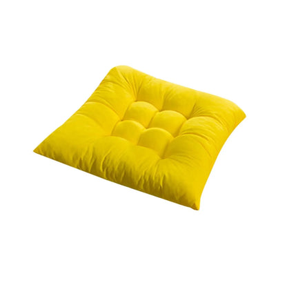 Solid Square Chair Cushion – Seat Pad with Anti-Skid Strap, Indoor & Outdoor Sofa Pillow for Home, Office & Car