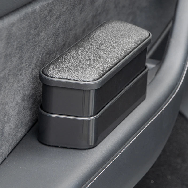 Universal Car Interior Armrest Door Storage Box - Left and Right Side Armrest Pad Extension with Seat Support and Height Adjustment
