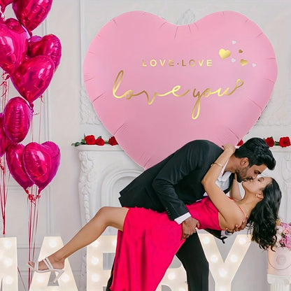 Oversized 63-Inch “Love You” Aluminum Foil Balloon – Romantic Valentine’s, Wedding, Anniversary & Birthday Party Decoration