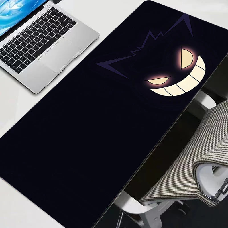 Gengar Pokémon Gaming Mouse Pad - Non-Slip Rubber Esports Desk Mat with Stitched Edges for Keyboard and Mouse