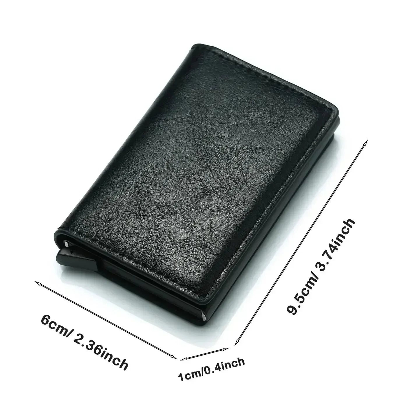 Slim RFID Aluminum Carbon Fiber Men’s Wallet – Slim Business Card & Credit Card Holder Case