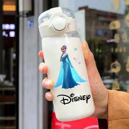600/400ML Mermaid Princess Water Cup – Portable Transparent Plastic Sport Bottle for Kids