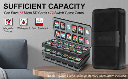 Nintendo Switch Game Card Storage Case – 96/72/48 Slot Holder for Switch, Lite & OLED