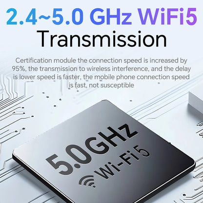 XUDA 2025 2-in-1 Wireless CarPlay & Android Auto Mini Box — Smart Plug & Play Adapter with Bluetooth & Fast WiFi Connect
