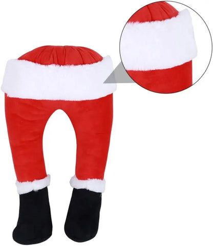 Christmas Santa Leg Decorations – Tree Topper, Fireplace & Hanging Ornaments for Holiday Party Supplies