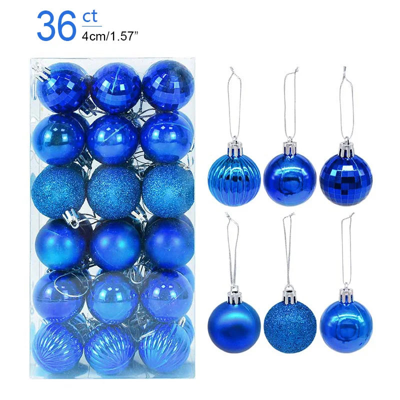 Christmas Ball Ornaments – Hanging Tree Pendants for Xmas, Home Decor, 2026 New Year & Holiday Gifts