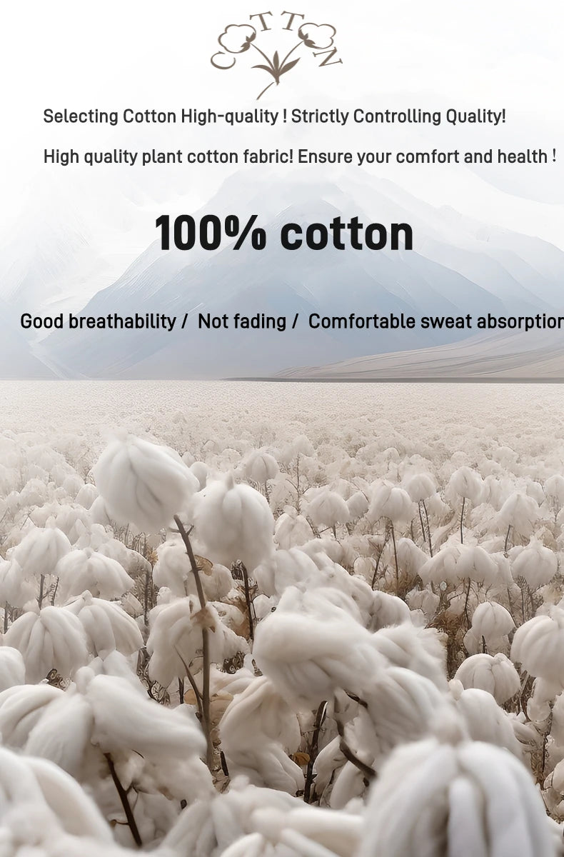 100% Pure Cotton Men’s Summer T-Shirt – High-End Short Sleeve Round Neck Breathable Fashion Top