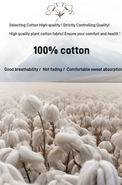 100% Pure Cotton Men’s Summer T-Shirt – High-End Short Sleeve Round Neck Breathable Fashion Top