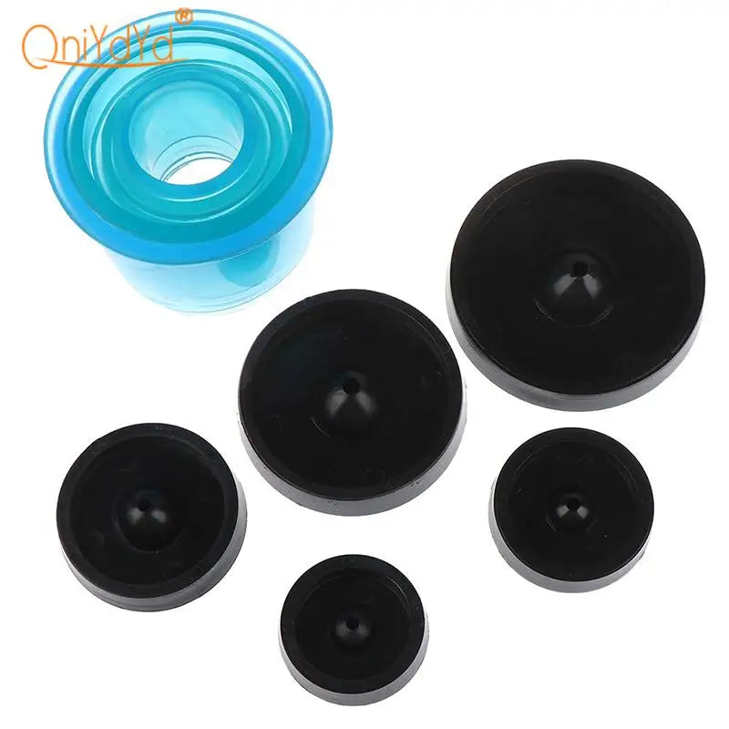 Dental Silicone Casting Flasks Rings - Plastic Round Lab Base Wax Rubber Tools - Wax Embedding Ring