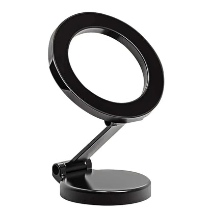 Car Magnetic Folding Phone Holder - 360° Rotation, Suction Cup Mount, Anti-Shake Bracket for Navigation