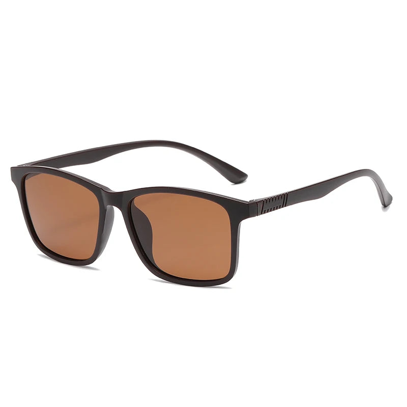 2024 New Men’s Business Polarized Square Frame Sunglasses – Fashion Outdoor Fishing & Driving Eyewear