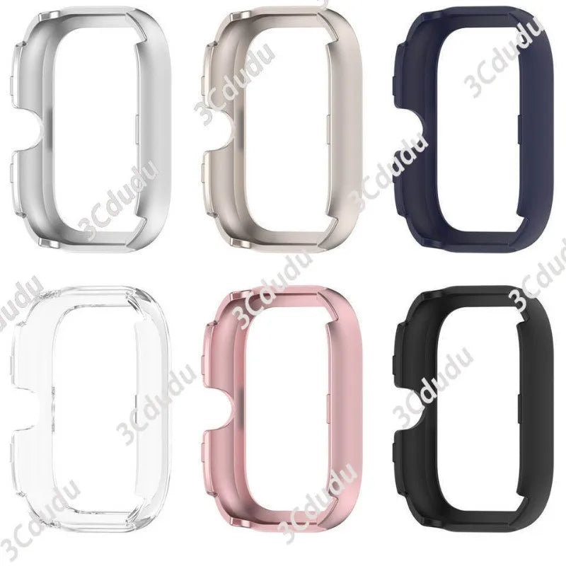 Slim Silicone Strap & Case - Soft Matte Protective Cover Bracelet for Redmi Watch 6/5/4 Active & 5 Lite