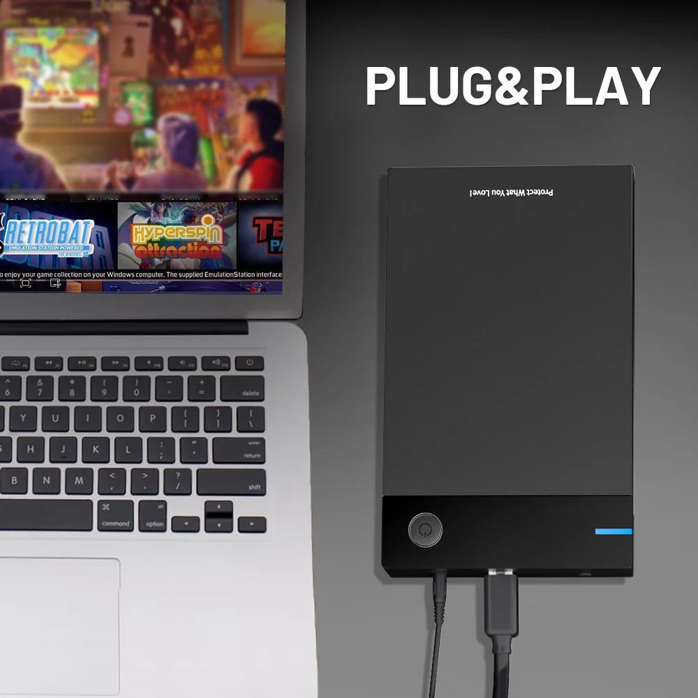 12TB Gaming HDD with 86,000+ Retro Games for PS3/PS2/PS/Wii/WiiU - Hyperspin, Launchbox, Retrobat, Playnite Support