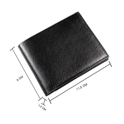 Mini Slim Zipper Card Wallet for Men — Portable Ultra-Thin Black Purse for ID, Bank & Credit Cards