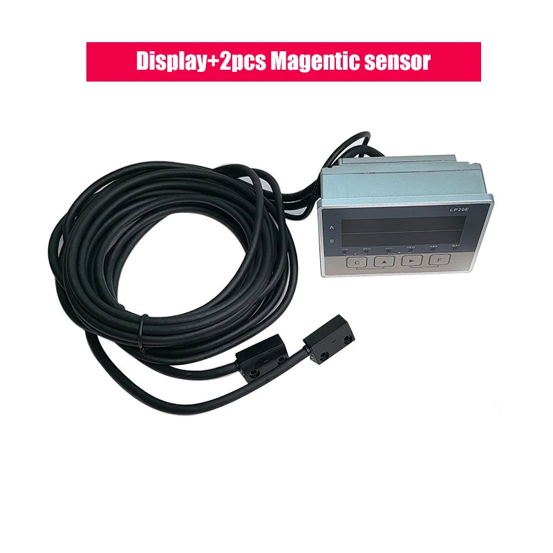 LP20E 2-Axis Digital DRO – Magnetic Sensor Tape Displacement Readout Scale for CNC Lathe & Woodworking Machines