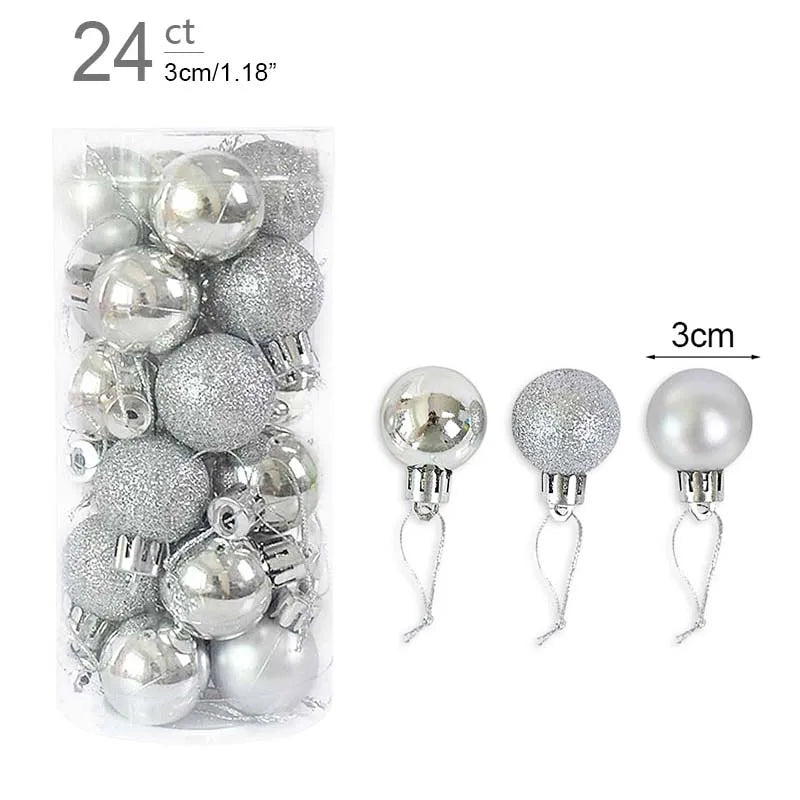 Christmas Ball Ornaments – Hanging Tree Pendants for Xmas, Home Decor, 2026 New Year & Holiday Gifts