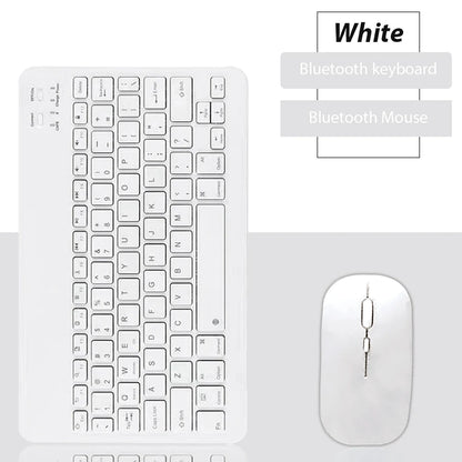 Mini Bluetooth Wireless Keyboard Set - Universal Phone Tablet iPad Keyboard and Mouse Accessories