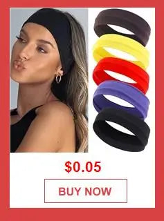 Summer Sports Headbands for Women – Solid Color Elastic Fitness, Yoga, and Running Bandanas, Stretch Makeup Hair Accessories 2023