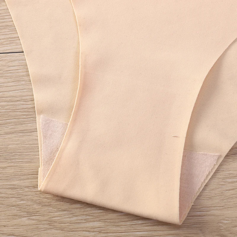 4 Pack Seamless No Show Thongs for Women – V-Waist Stretch, Breathable Sexy Underwear Panties