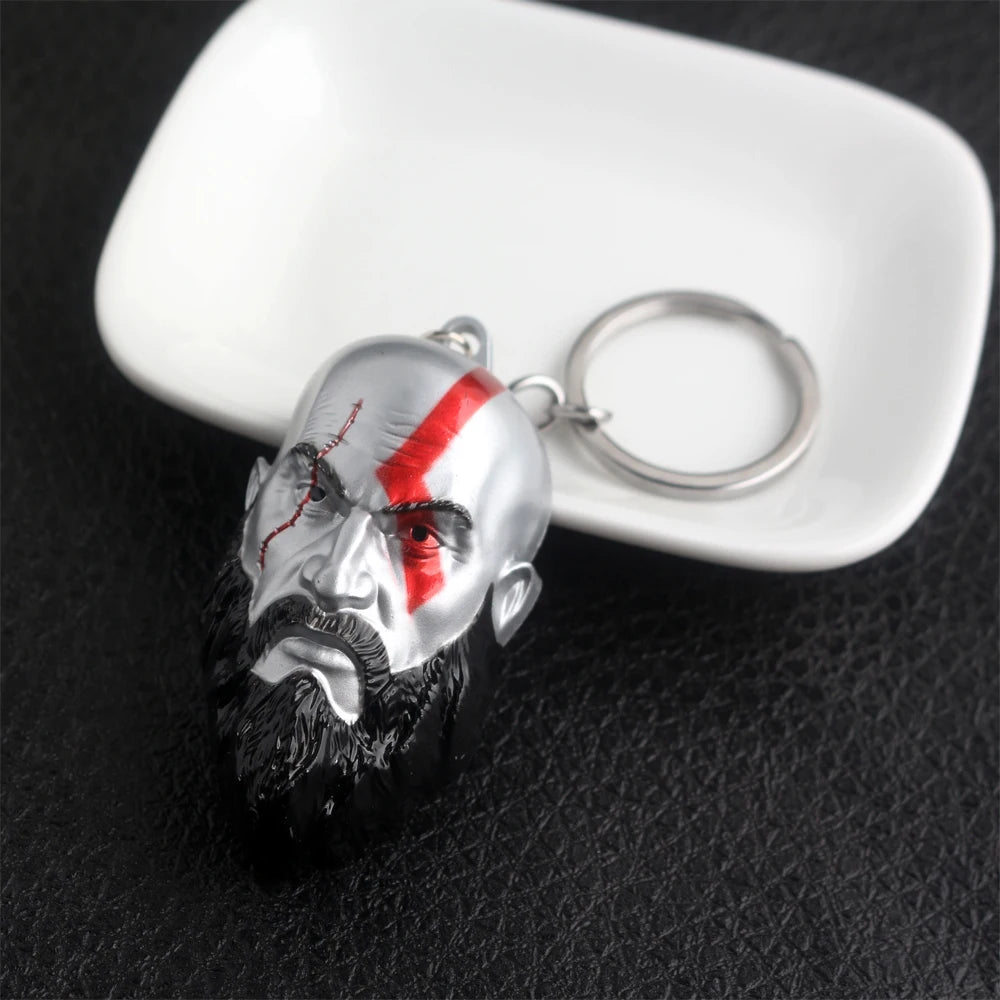 God of War Ragnarok Keychain - Thor Mjolnir Hammer, Leviathan Axe & Blades of Chaos Game Key Ring