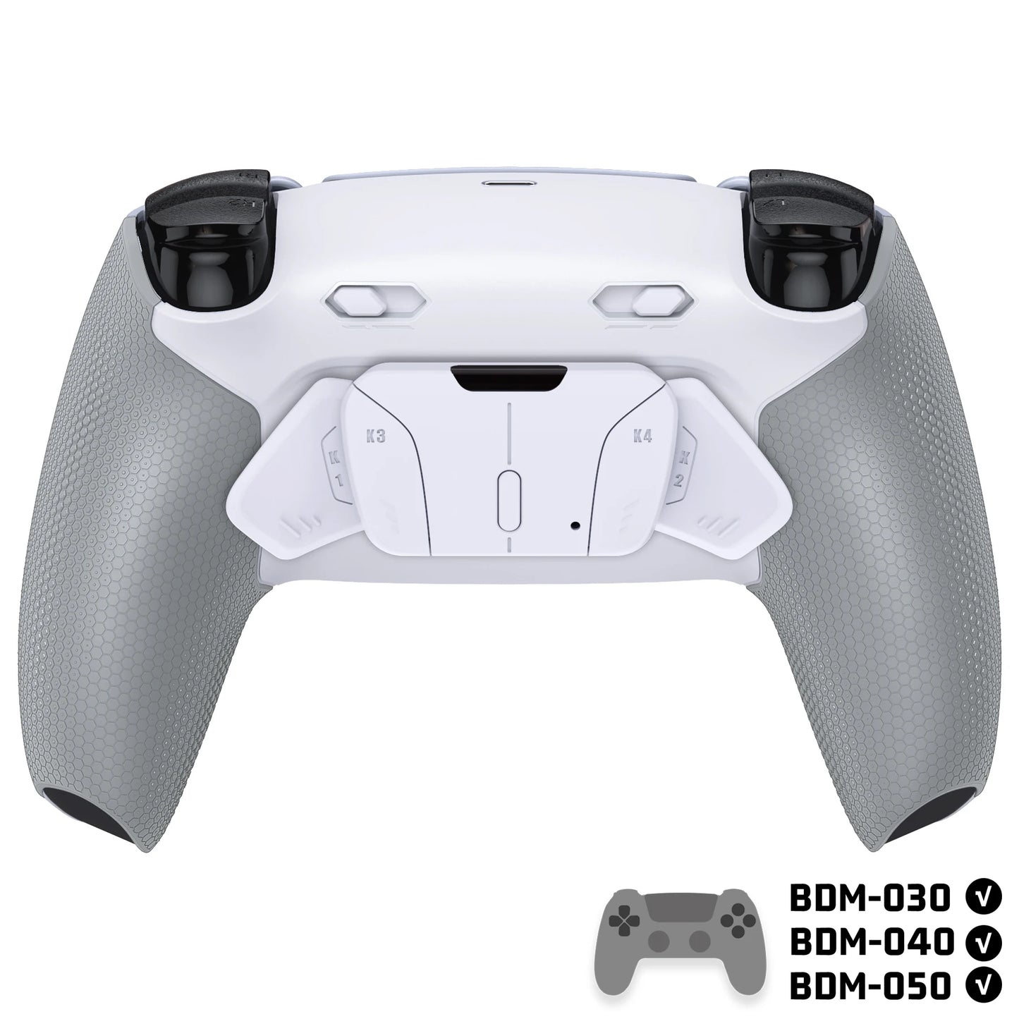 eXtremeRate RISE4 Plus MAX Back Button Kit – Remappable PS5 Controller Accessory with Clicky Trigger Stop & Rubberized Grip