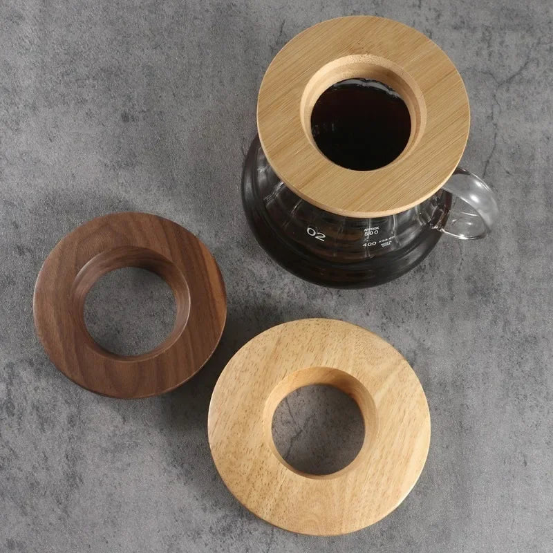 Wooden Coffee Filter Stand for Pour Over Brewing, Durable Cone Dripper Holder for Origami Coffee Filters Home Barista Accessory