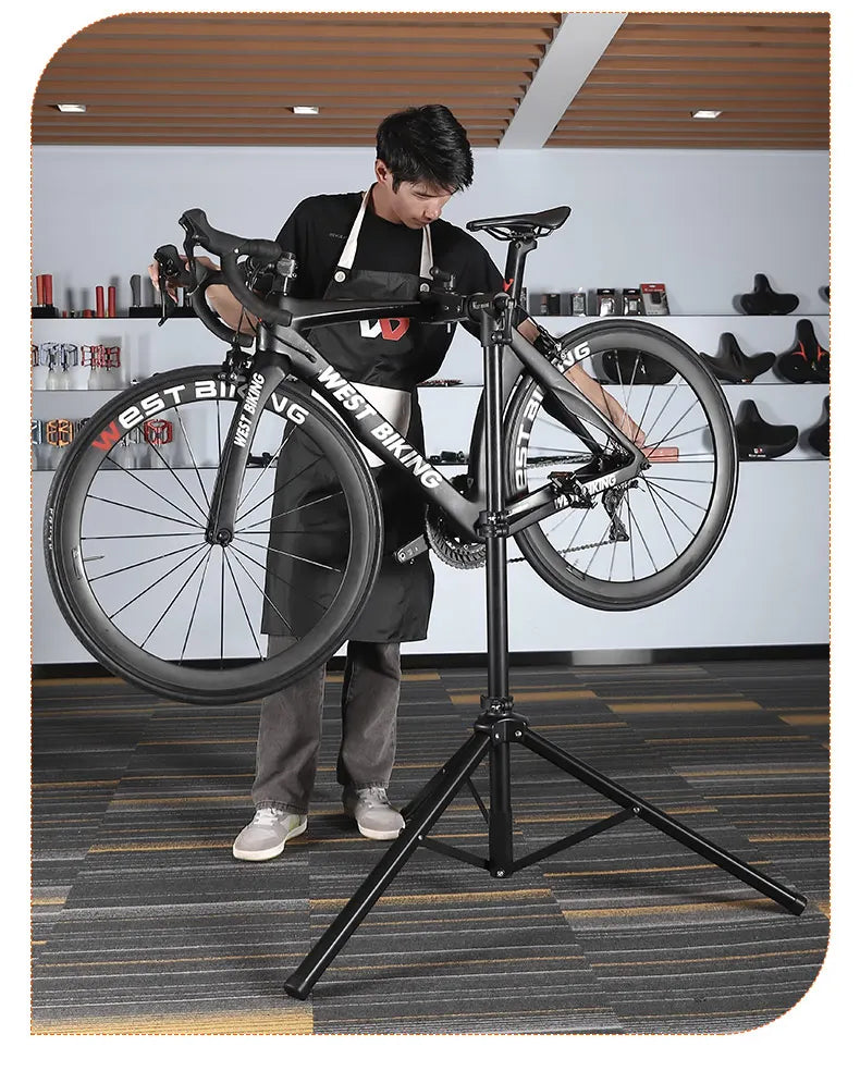 WEST BIKING Foldable Bike Repair & Display Stand – Multipurpose Wall/Floor Rack for Bicycle Storage & Maintenance