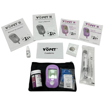 Pet Blood Sugar Monitoring System - Diabetes Testing Supplies for Cats and Dogs