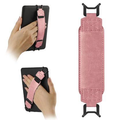 Leather Tablet Hand Strap — Elastic Anti-Drop E-Reader Holder for Kindle, iPad, Kobo, Sony, Pocketbook, Lenovo