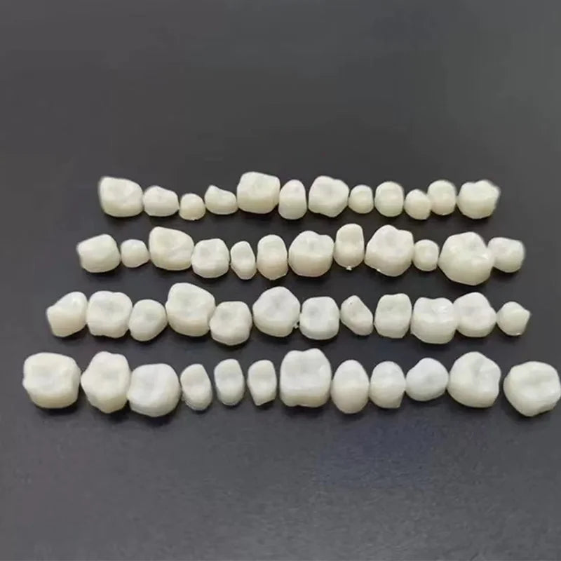 50/100pcs Dental Temporary Crown Resin Veneers – Porcelain Teeth Materials for Anterior & Posterior Teeth Restoration