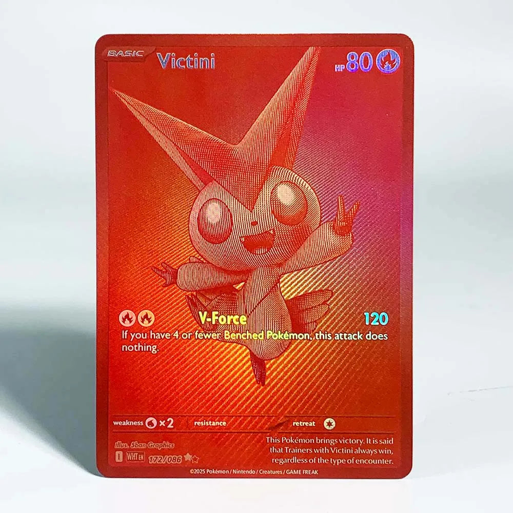 Pokemon Ancient Mew Collection Card – Classic Limited Anime Cards, Zekrom, Reshiram, Victini Holographic Proxy, Gift Toy